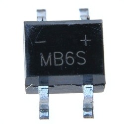 PUENTE RECTIFICADOR SOP-4 SMD MB6S 0.5A 600V