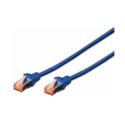 Cable de conexión CAT 6A S-FTP, Cu, LSZH AWG 26/7, longitud 0,5 m, color azul
