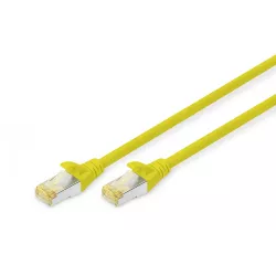 Cable de conexión CAT 6A S-FTP, Cu, LSZH AWG 26/7, longitud 0,5 m, color amarillo