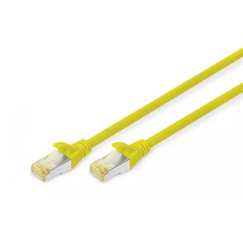 Cable de conexión CAT 6A S-FTP, Cu, LSZH AWG 26/7, longitud 0,5 m, color amarillo